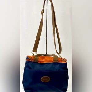 Longchamp Black Tote with Gold Zipper Charm Tote Bag / Purse